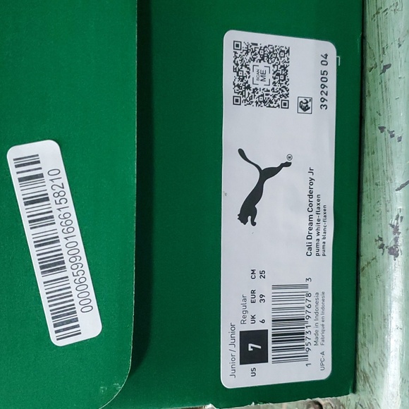 Puma Cali Dream Corderoy Jr. Platform Tennis Shoe - Picture 4 of 4